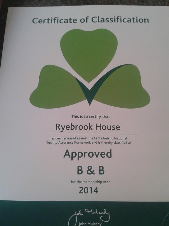 Ryebrook House Bed and Breakfast Cill Airne Exteriör bild
